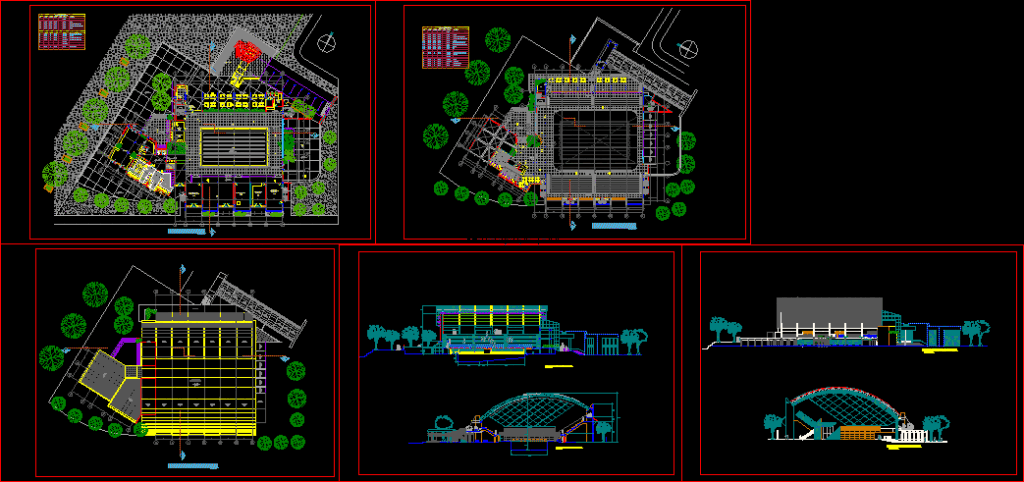 Swimming Pool Semi-Olympic DWG Block for AutoCAD