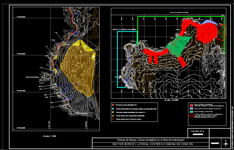 Synthesis Of Irrigation And Unstable Areas Concon City DWG Block for AutoCAD