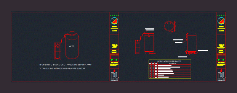 Tank Afff DWG Block for AutoCAD