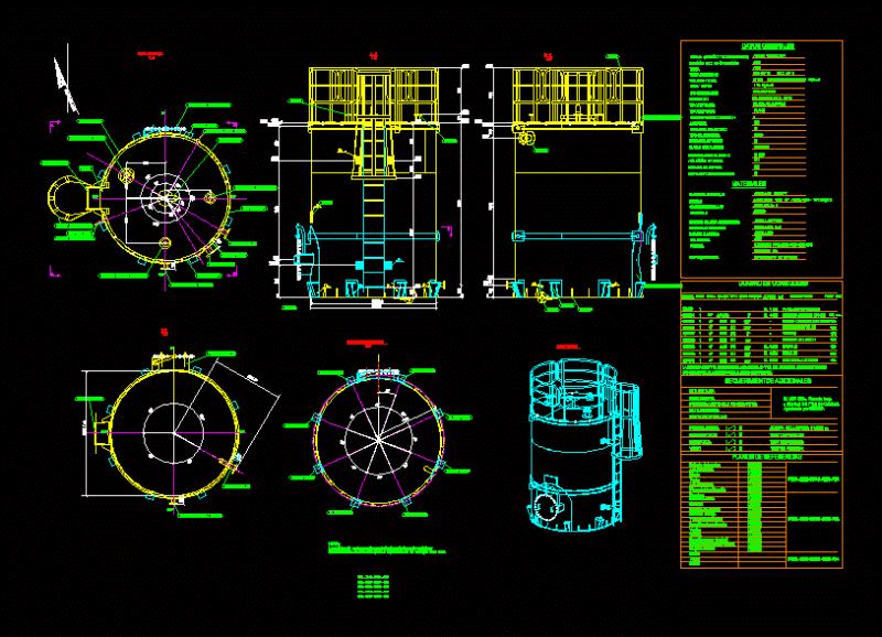 Tank DWG Block for AutoCAD