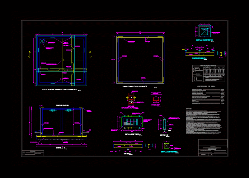 Tanks DWG Detail for AutoCAD