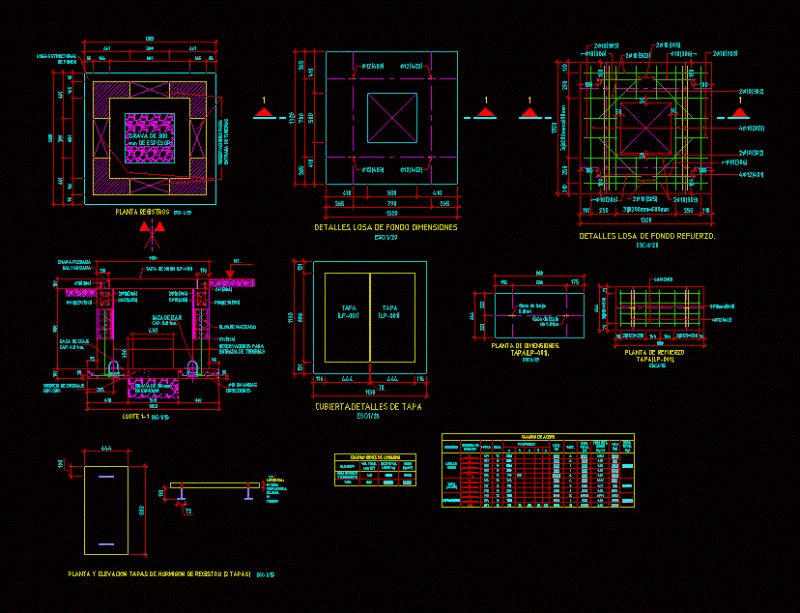 Tanquilla Inspection DWG Block for AutoCAD