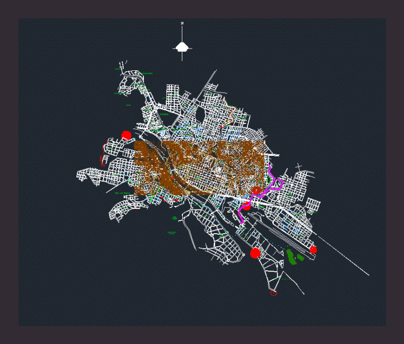 Tarija Flat With Contour DWG Block for AutoCAD