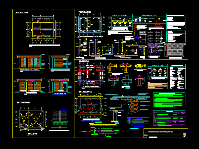 Telecommunications Base Station DWG Full Project for AutoCAD