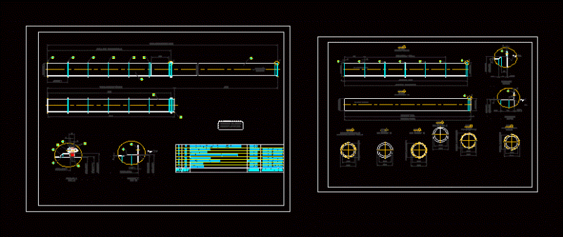 Telescopic Duct DWG Detail for AutoCAD