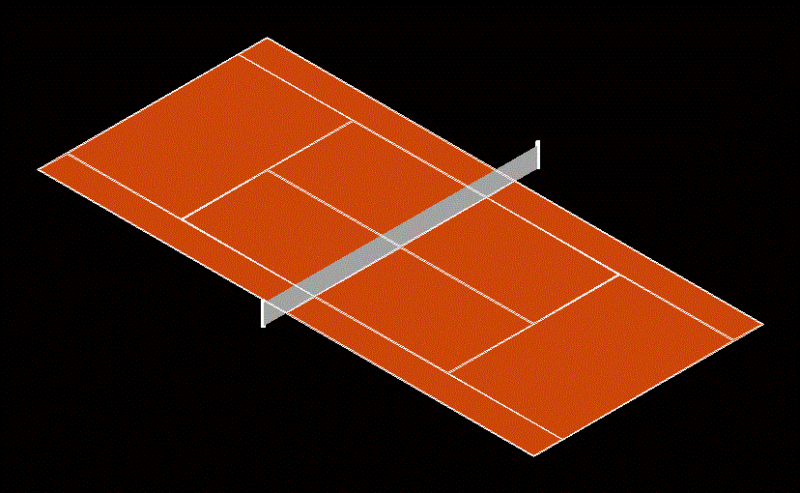 Tennis 3D DWG Model for AutoCAD