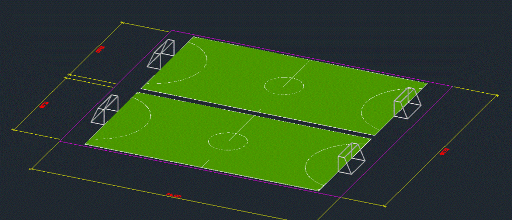 Tennis 3D DWG Model for AutoCAD