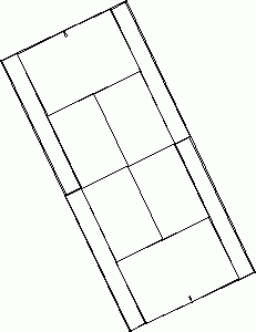 Tennis Court DWG Block for AutoCAD