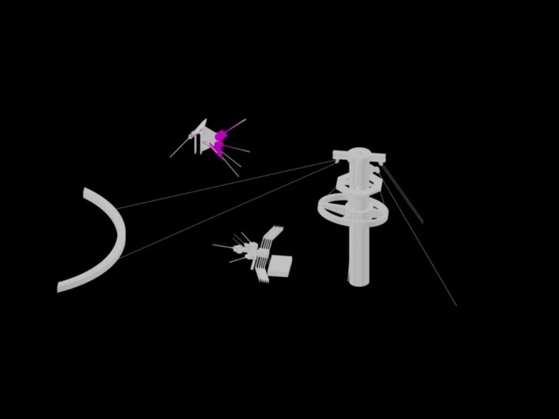 Tensile Structure 3D DWG Detail for AutoCAD