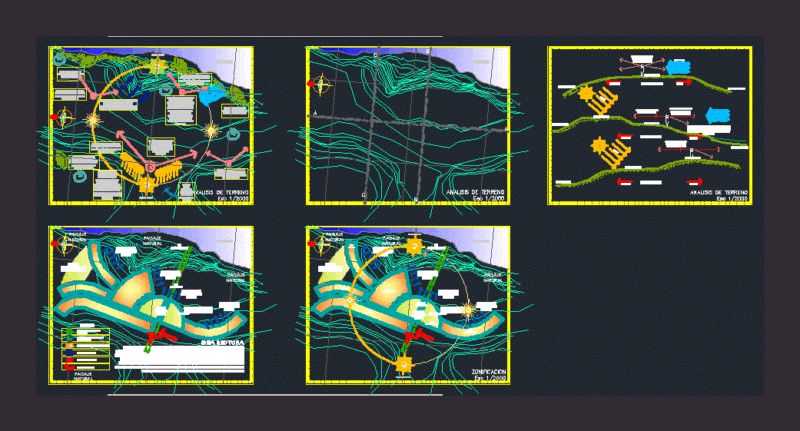Terrain Analysis DWG Block for AutoCAD