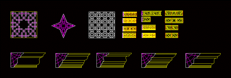 Textures Patron 2D DWG Elevation for AutoCAD
