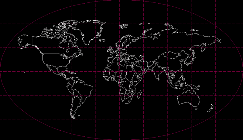 The World Map DWG Block for AutoCAD