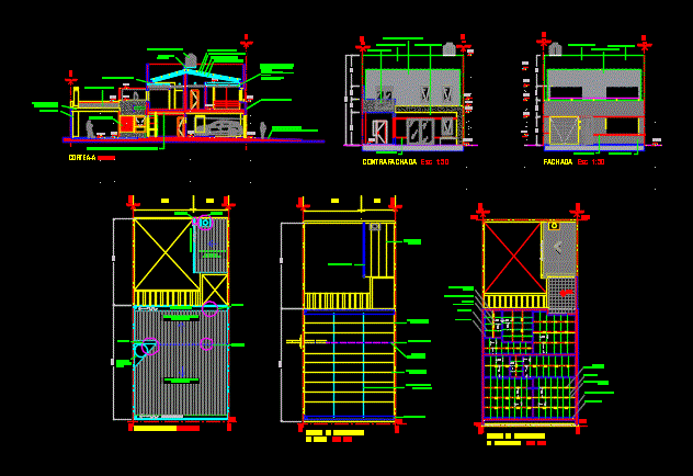 Tin Roofs; Ceiling Independent Dwg Block For Autocad • Designs Cad