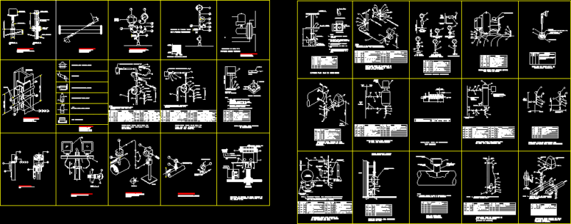 Tipical Gauge Details DWG Detail for AutoCAD