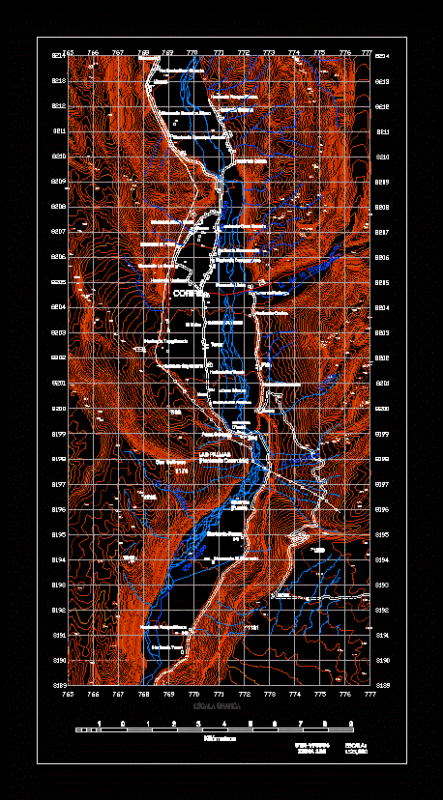 Topografia Corire ZIP CAD Drawing