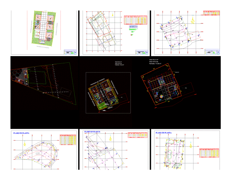 Topografia Educational Institutions DWG Full Project for AutoCAD