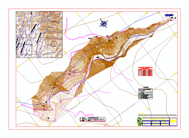 Topografia Road DWG Block for AutoCAD