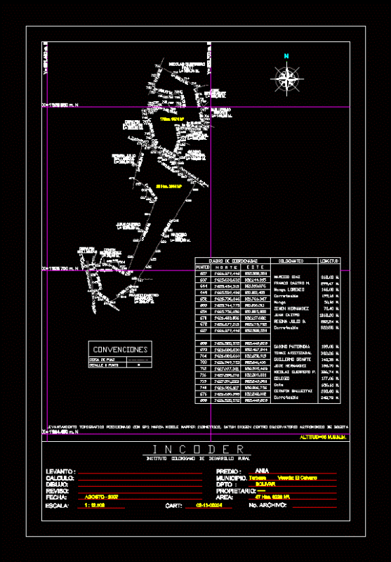 Topographic Map DWG Block for AutoCAD