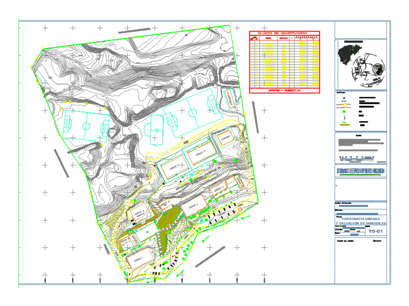 Topographic Survey – Magdalena Chichicaspa – Huixquilucan – Edo Mexico DWG Detail for AutoCAD