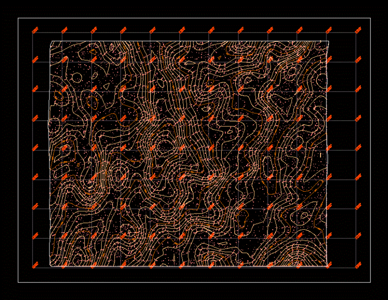 Topographical Curves 2D DWG Block for AutoCAD