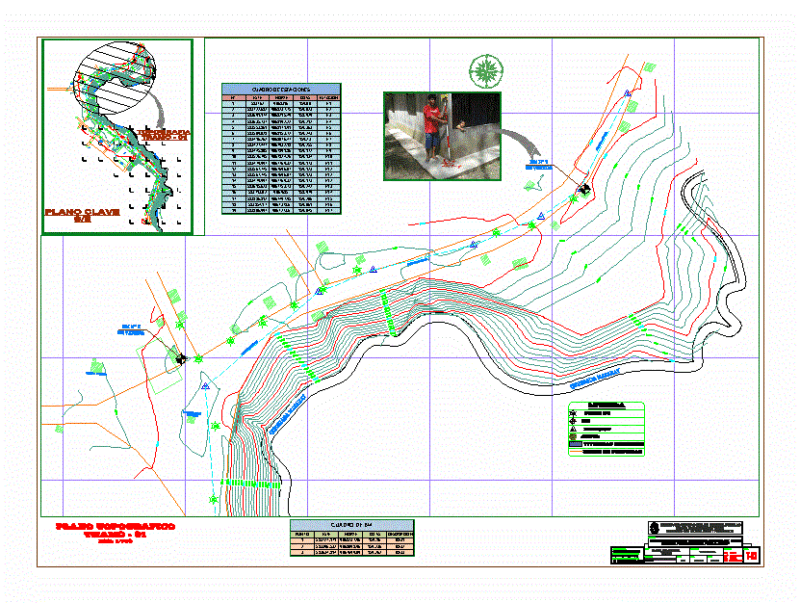 Topographical Plane DWG Block for AutoCAD