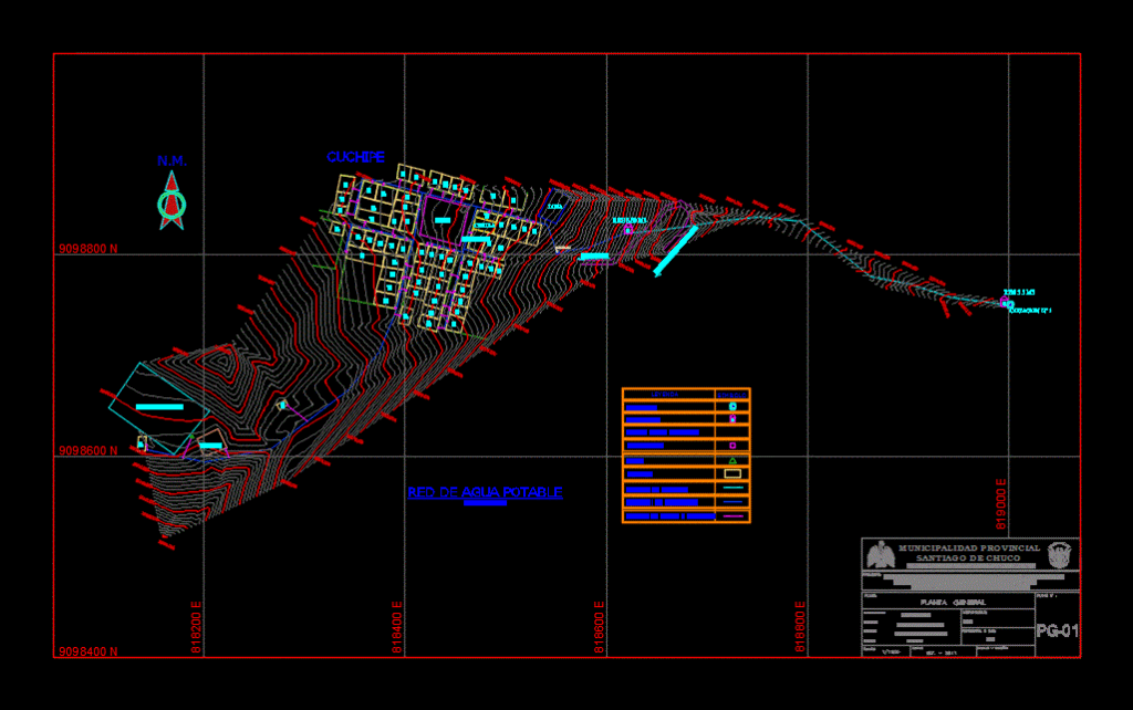 Topography DWG Block for AutoCAD