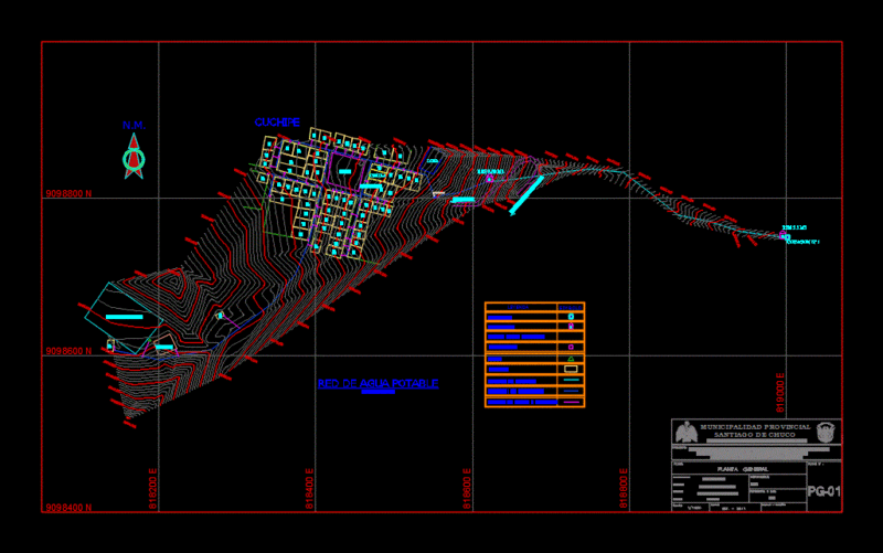 Topography DWG Block for AutoCAD
