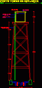 Tower Well DWG Block for AutoCAD