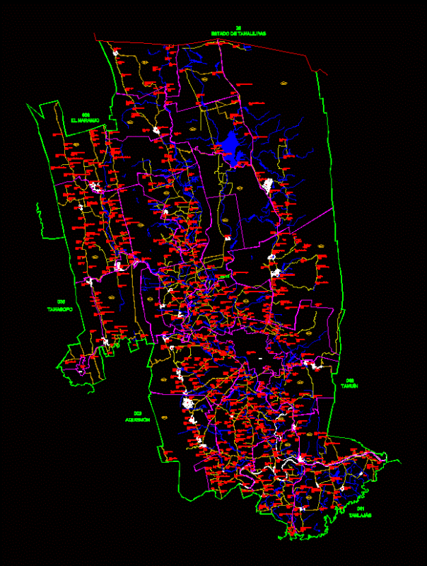 Town Of Valles City DWG Block for AutoCAD