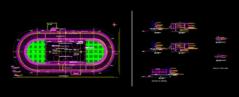 Track And Field Hockey Skating Wheels Standard Firs – Cic DWG Full Project for AutoCAD