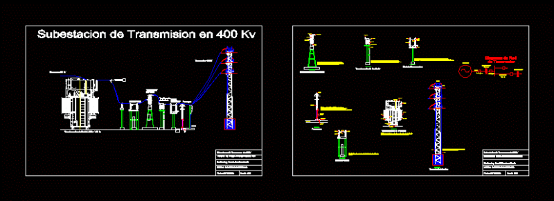 400kV Transmission Substation Equipment Details and Layout