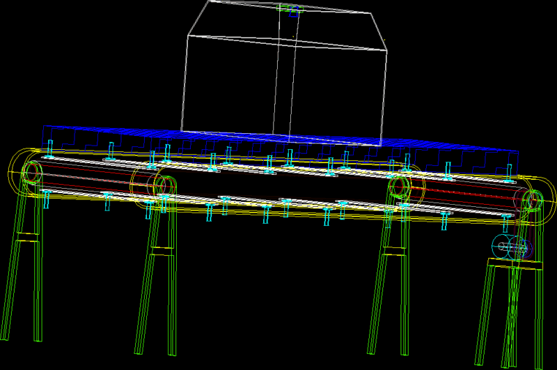 Transpoprter Band Machine DWG Block for AutoCAD