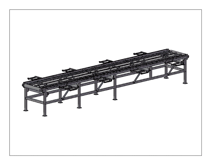 Transportadora Strip DWG Block for AutoCAD