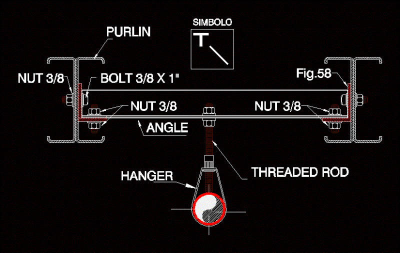 Trapeze Support DWG Detail for AutoCAD