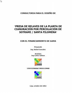 Treatment Of Gold Cynanization Residues, Peru PDF (Document)