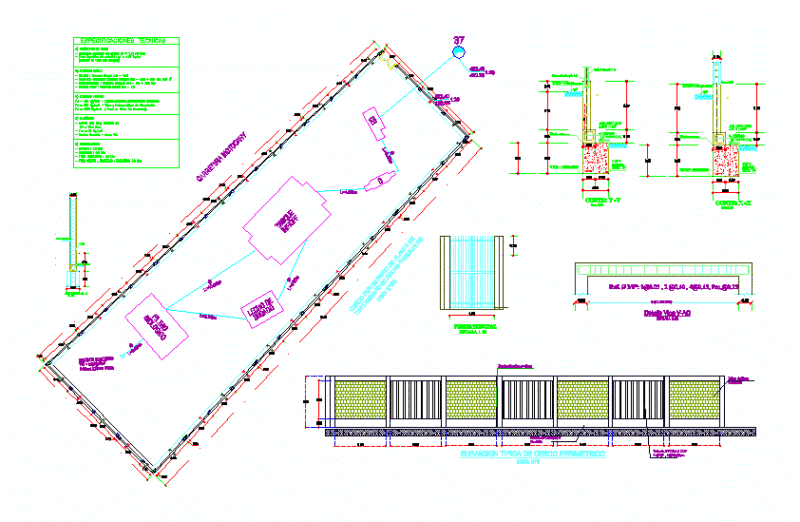 Treatment Plant Drying Bed DWG Block for AutoCAD