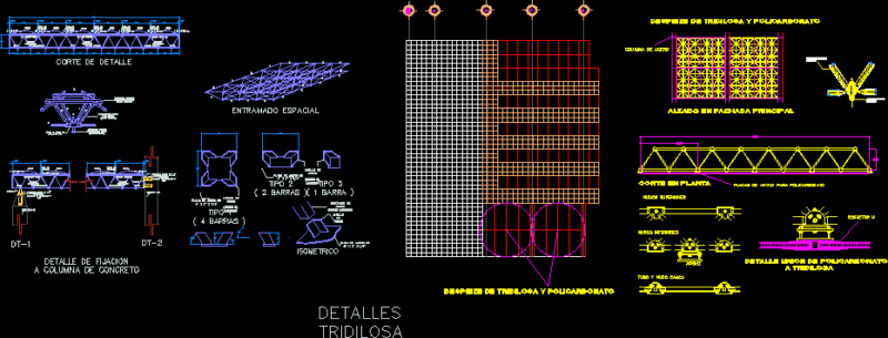 Tridilosa DWG Block for AutoCAD