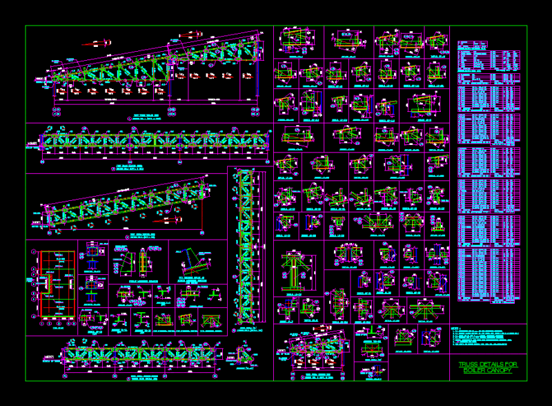 Truss Details DWG Detail for AutoCAD