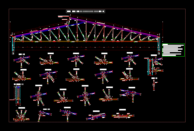 Truss Details DWG Detail for AutoCAD • Designs CAD