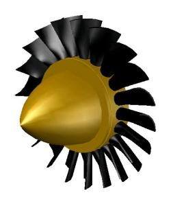 Turbine Fan 3D DWG Model for AutoCAD