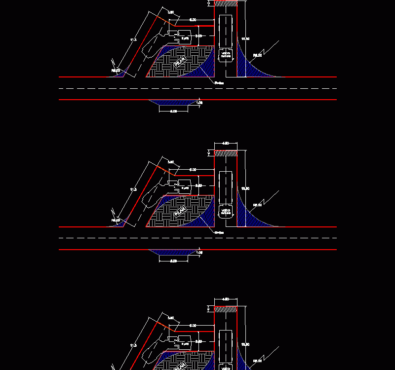 Underground Mine Loading Docks, Volvo Hauler DWG Detail for AutoCAD