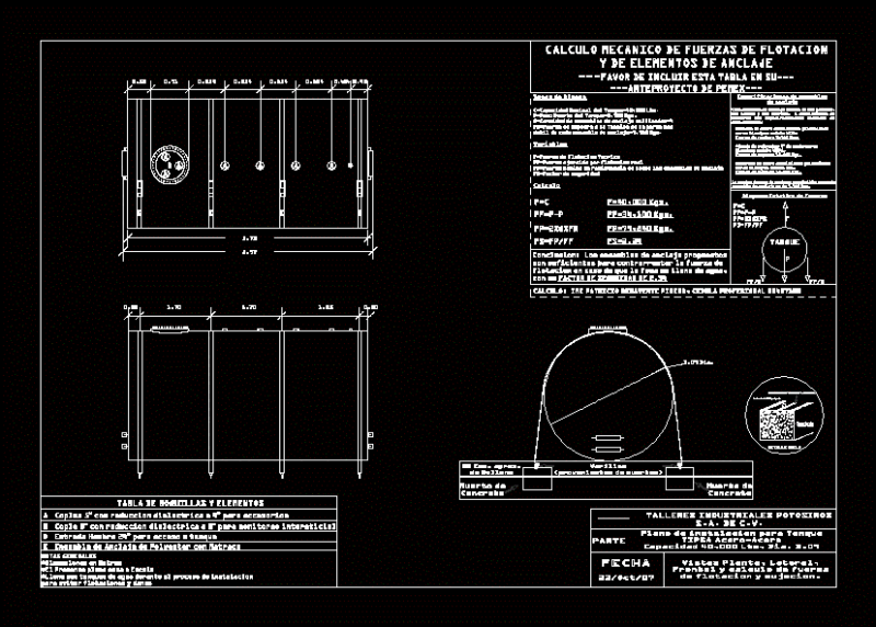 Underground Tank DWG Block for AutoCAD