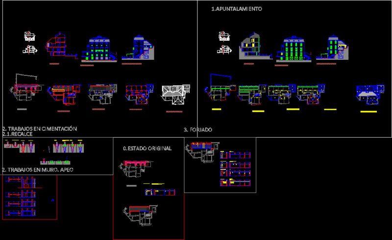 Underpinning Foundation DWG Block for AutoCAD