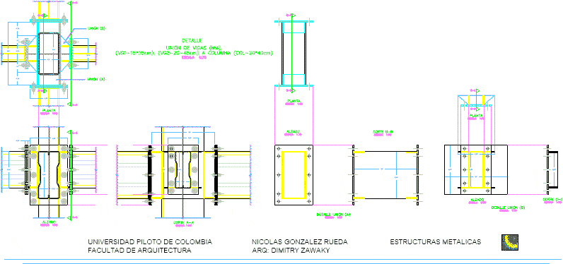 Union Column And Metallic Beams PDF Detail (Document)