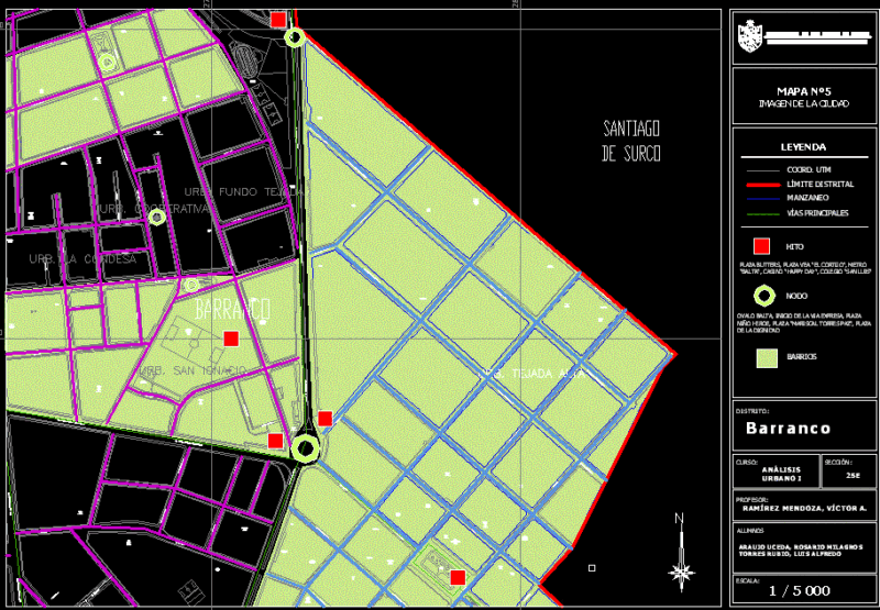 Urban Analysis – Barranco DWG Block for AutoCAD