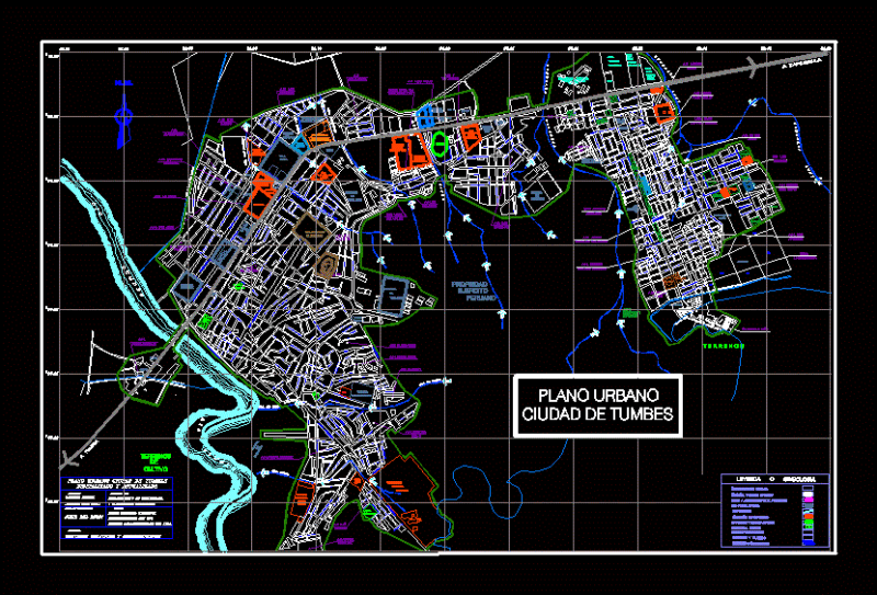Urban Background Tumbes DWG Plan for AutoCAD
