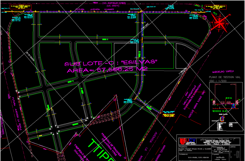 Urban Design Esilvas; DWG Block for AutoCAD