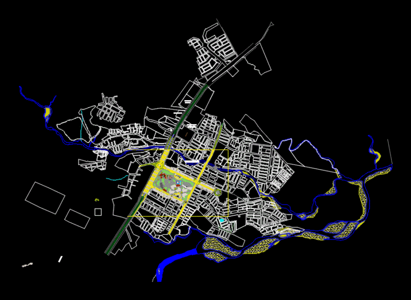 Urban Design Rochelle DWG Block for AutoCAD