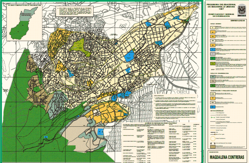 Urban Development Plan Magdalena Contreras PAT Plan