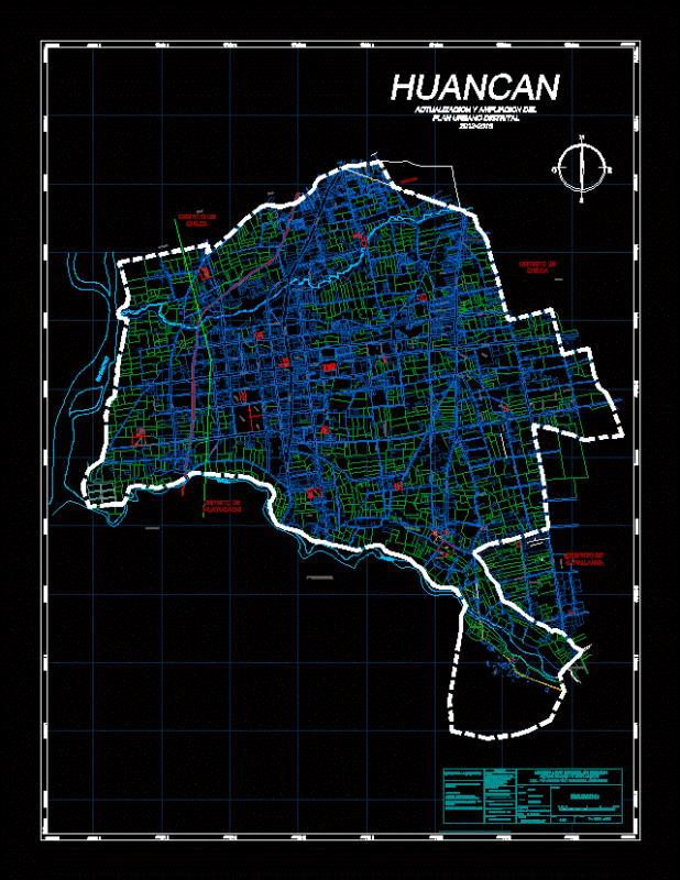 Urban Plan HuancÁN DWG Plan for AutoCAD